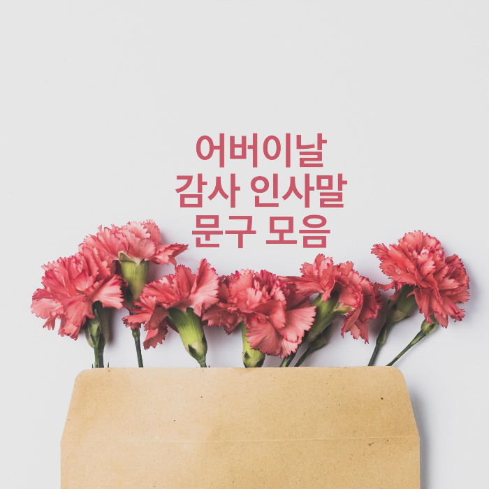 어버이날 문구 :-) 직접 작성한 어버이날 감사 인사말 모음