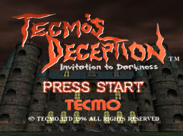 Tecmo - 테크모즈 디셉션 인비테이션 투 다크니스 북미판 Tecmo's Deception Invitation to Darkness USA (플레이 스테이션 - PS - iso 다운로드)