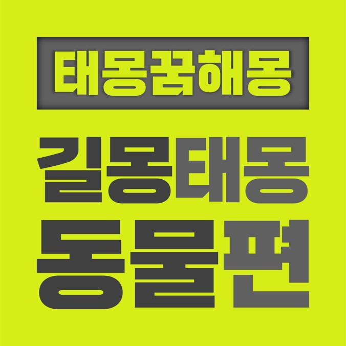 [꿈해몽풀이] 길몽 태몽 동물편 (개 개구리 거북이 고양이 곰 구렁이 기린 다람쥐 도마뱀 두꺼비 말 멧돼지 뱀 사슴 사자 소 송아지 용 자라 족제비 치타 캥거루 코끼리 토끼 하마 호랑이)