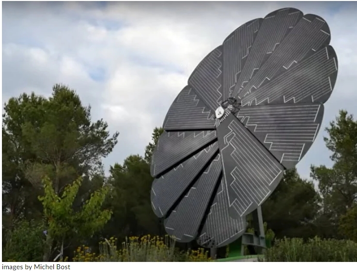 스스로 청소하는 해바라기 태양열 판넬...최대 40% 더 많은 전력 발생시켜 VIDEO:Self-cleaning sunflower solar panels generate up to 40% more power