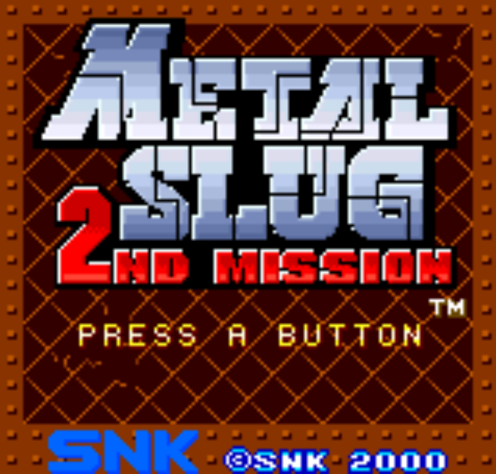 NGPC - Metal Slug 2nd Mission (네오지오 포켓 컬러 / ネオジオポケットカラー 게임 롬파일 다운로드)