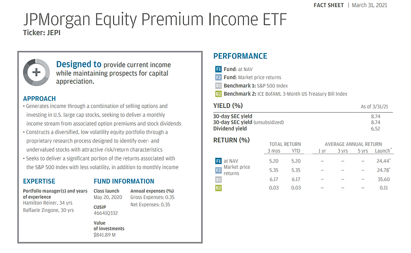 [미국 ETF] 9% 배당 주는 월배당 ETF, JEPI