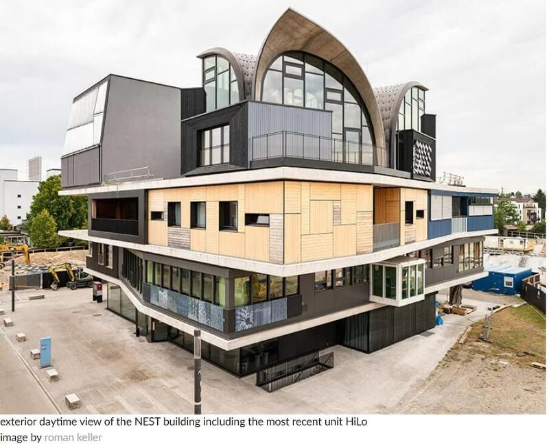 [선진 건축기술]   H 취리히의 두 배로 휘어진 복잡한 콘크리트 지붕 VIDEO:ETH zurich's intricate doubly-curved concrete roof tops new research unit in switzerland