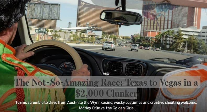 미국에선 트럭운전기사 연봉이 1억 3000만원? The Not-So-Amazing Race: Texas to Vegas in a $2,000 Clunker