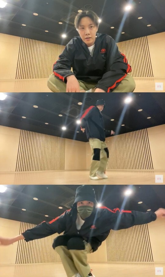 방탄소년단 제이홉, RM-슈가 이어 팬들과 '언택트 소통' 타고난 '춤꾼'의 일상