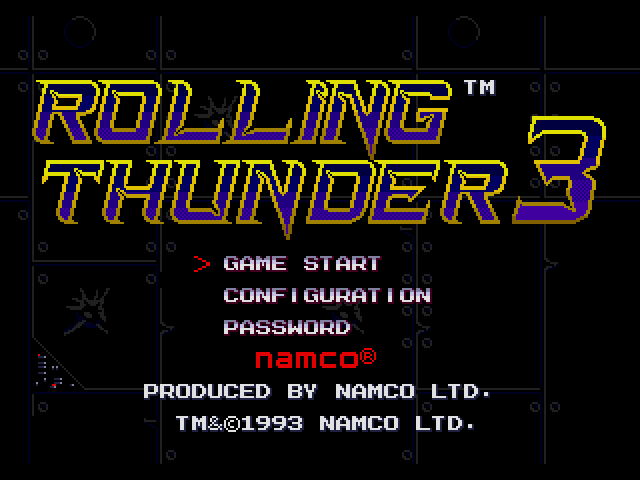 롤링 썬더 3 Rolling Thunder 3 USA (메가 드라이브 - MD / Sega Genesis)