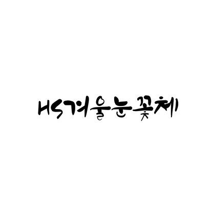 [손글씨체]HS겨울눈꽃체 폰트 무료 다운로드(제작 : Hyun S. Choi)