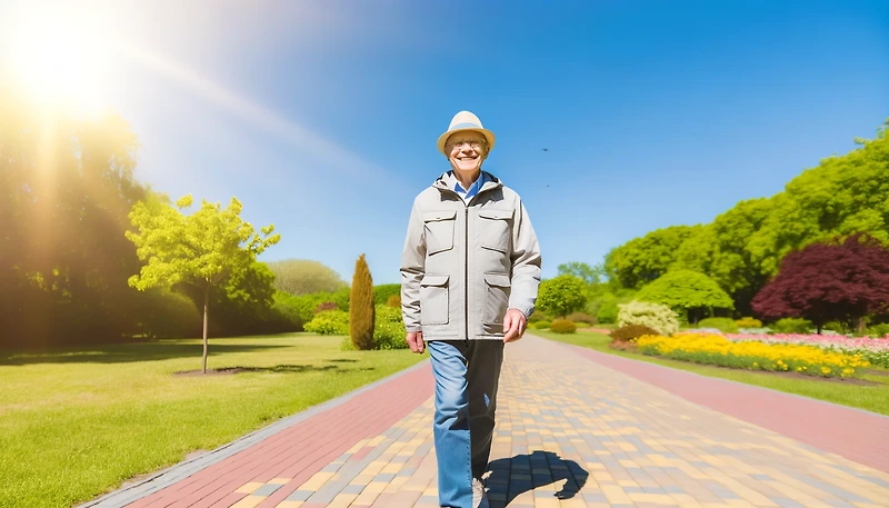 노인 사망률 낮추는 걷기 운동 효과