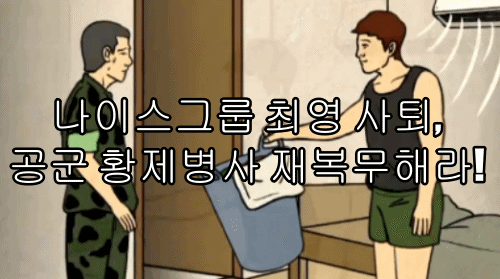 나이스그룹 최영 사퇴, 공군 황제병사 재복무해라! NICE!