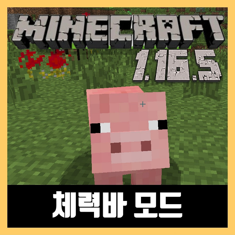 마인크래프트 1.16.5 체력바 모드 Neat