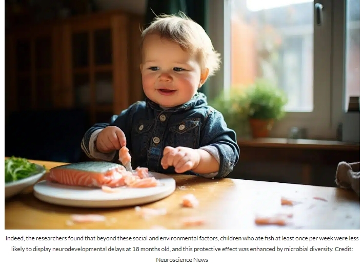 생선 먹는 유아, 신경 발달에 도움: 연구결과 Toddles Who Eat Fish Have Lower Developmental Delay Risks