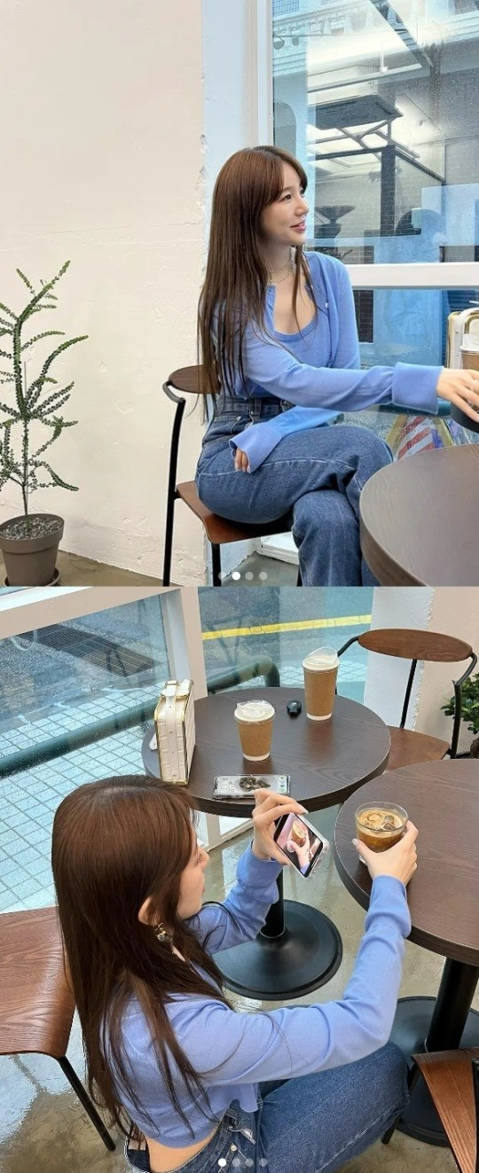 윤은혜, 허리가 가늘어 바지가 남아돌아! [사진]
