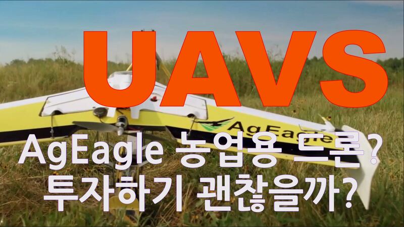 UAVS 주가 급등하는 이유: AgEagle 단순 농업용 드론일까? 대마주와 밀접하게 움직임을 보이는 AgEagle 투자 하기 괜찮을까?