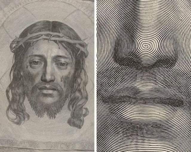 예수 '그리스도의 얼굴' 미스터리 판화
