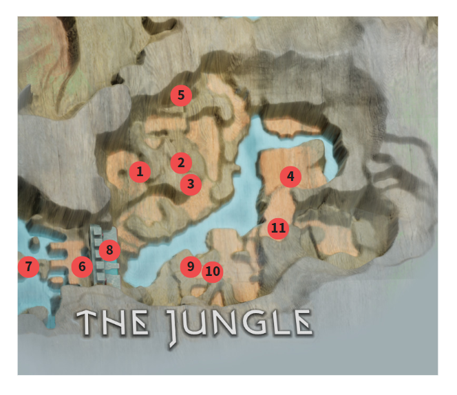 갓 오브 워 라그나로크 / 정글 공략 및 지도 100%