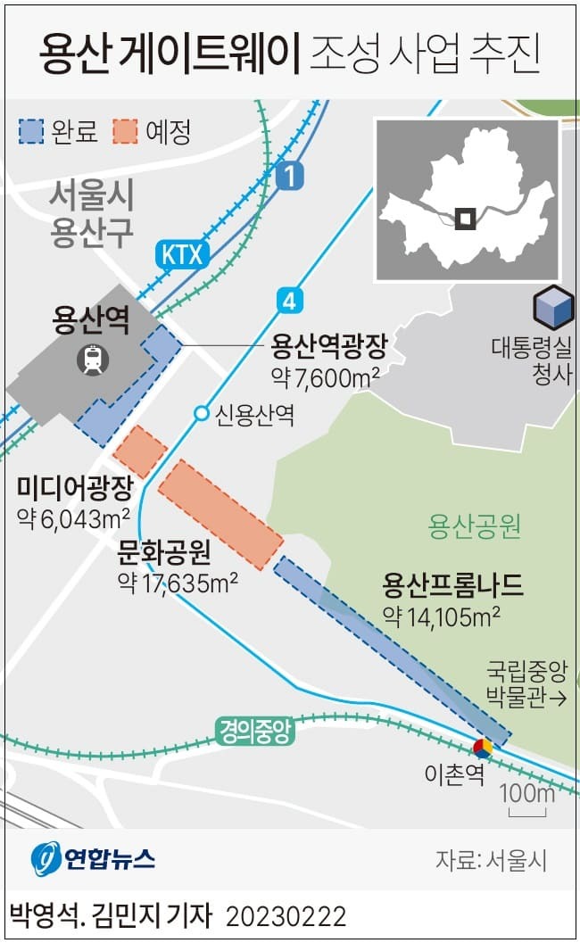 서울시, 용산공원~용산역 연결 용산 게이트웨이(관문) 조성’ 추진