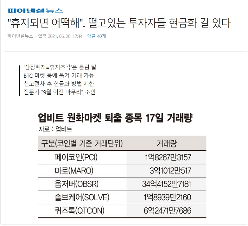 ‘투자 광풍' 가상화폐, 상장폐지 러시 가시권...어떻게 현금화 하나