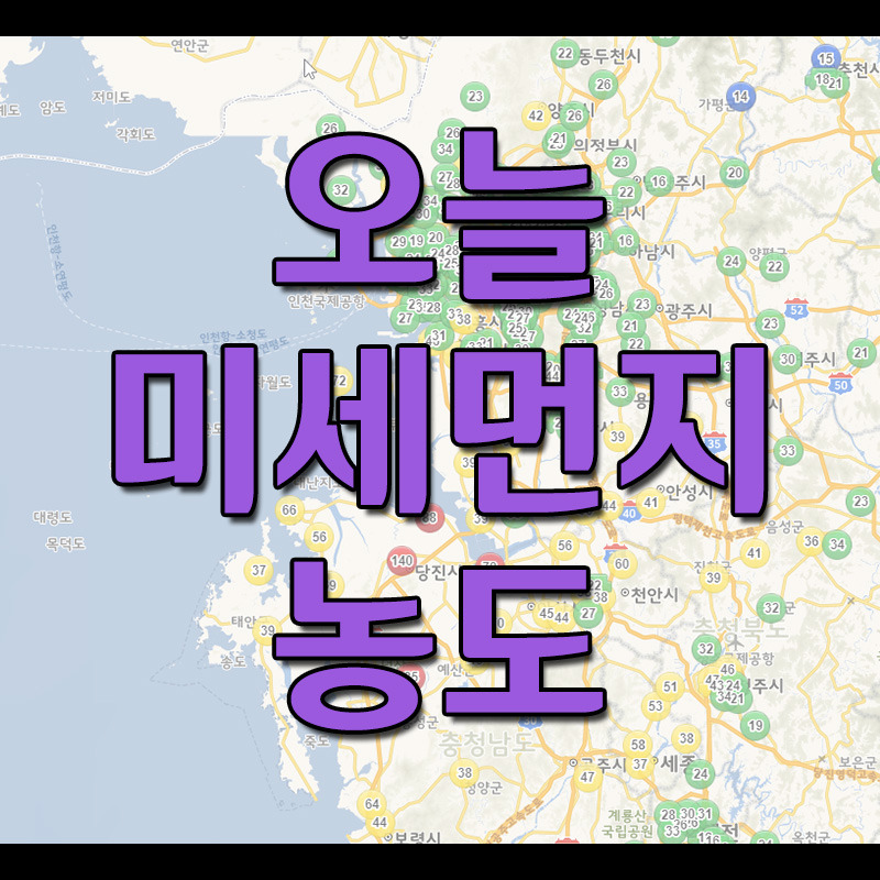 오늘 미세먼지 농도 확인하기 - 에어코리아