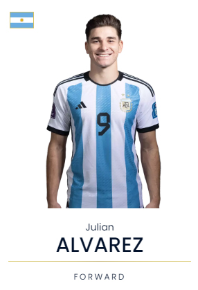 훌리안 알바레스 프로필 (아르헨티나 축구대표팀)
