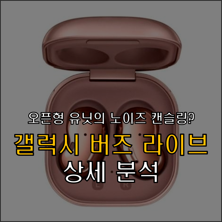 갤럭시 버즈 라이브 상세 분석