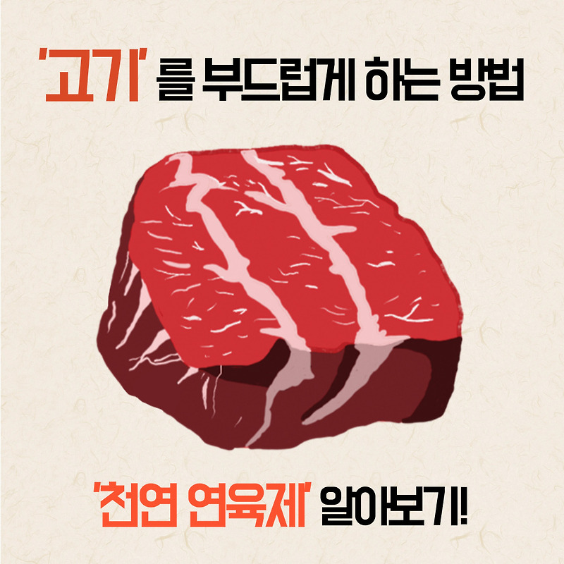 고기를 부드럽게 하는 '천연 연육제' 알아보기!
