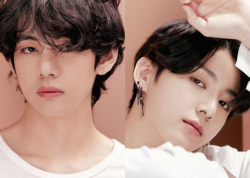 안정감과 동시에 벅차오름을 같이 주는 방탄 뷔와 정국 얼굴 합.jpg