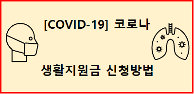 [COVID-19]코로나 생활지원금 신청방법 및 조회