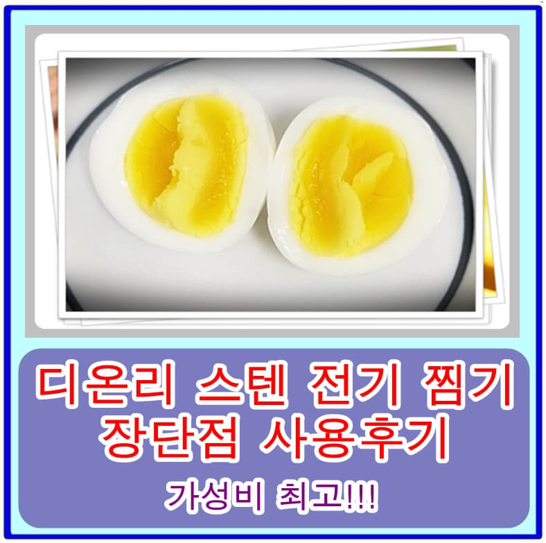 디온리 스텐 전기 찜기 장단점 사용후기 - 계란, 야채, 만두 등 다양한 음식 뚝딱!!