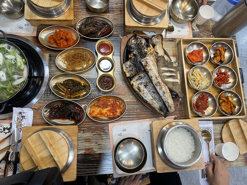 [부안 변산 맛집] 채석강 주변 화덕에 구워 맛있는 생선구이 '마식당' 내돈내산 후기