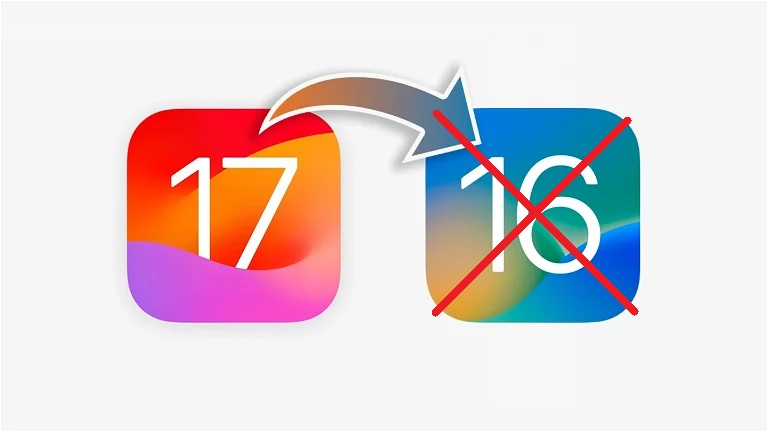 애플 iOS 17에서 다운그레이드 불가