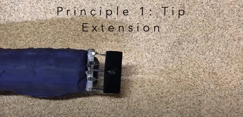 지하생물 모방한 소프트 지하 굴착 로봇  VIDEO: Robotic burrowing with tip extension and granular fluidization