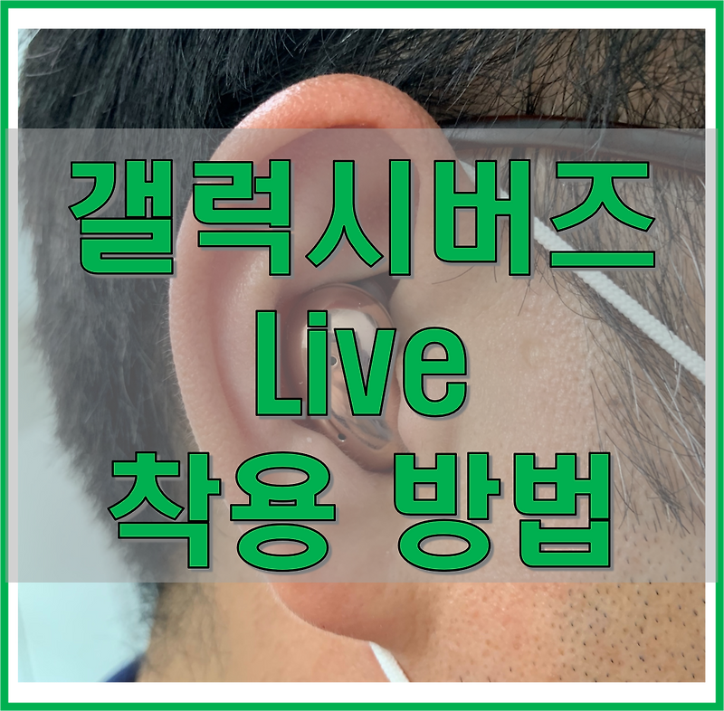 갤럭시 버즈 라이브 착용 방법과 스킨캡, 윙팁 교체, 올바른 착용 확인 방법 알아보기!