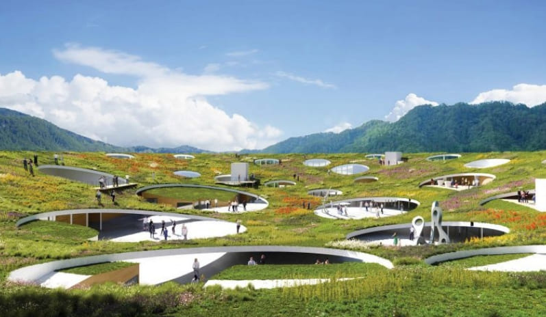 [소우 후지모토] 그릇 같은 지붕으로 덮인 일본 커뮤니티 센터  Sou Fujimoto unveils Japanese community centre covered with bowl-like roof ㅣVIDEO: Sou Fujimoto House of Hungarian Music video