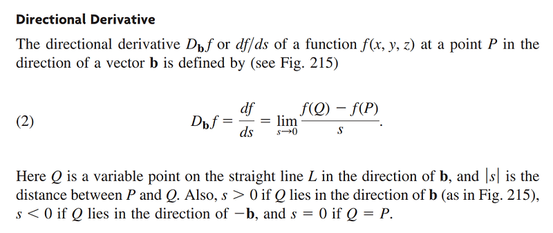[미분적분학] 방향도함수 (Directional Derivative)