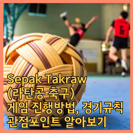 Sepak Takraw (라탄공 축구)방법, 경기규칙, 관점포인트, 경기유의사항 알아보기