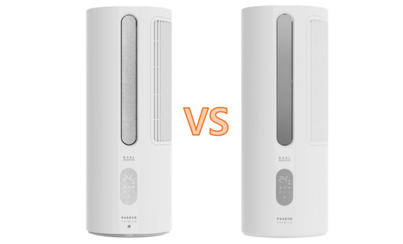 파세코 창문형 에어컨 프리미엄2 PWA-3500PS VS PWA-3400W