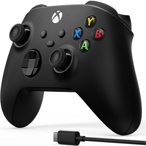 Xbox 블루투스 컨트롤러 4세대 카본 블랙 + 케이블 세트 후기