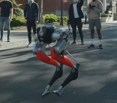 스스로 뛰며 걷는 스타워즈 닮은 로봇 캐시 VIDEO: OSU Bipedal Robot First to Run 5K