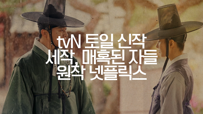 조정석 신세경 드라마 세작, 매혹된 자들 tvN 원작 넷플릭스 사극 로맨스