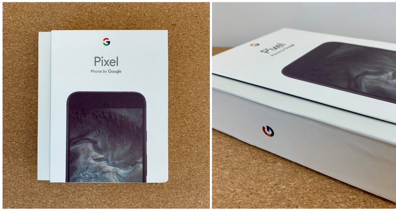 Google Pixel phone unboxing for Google drive