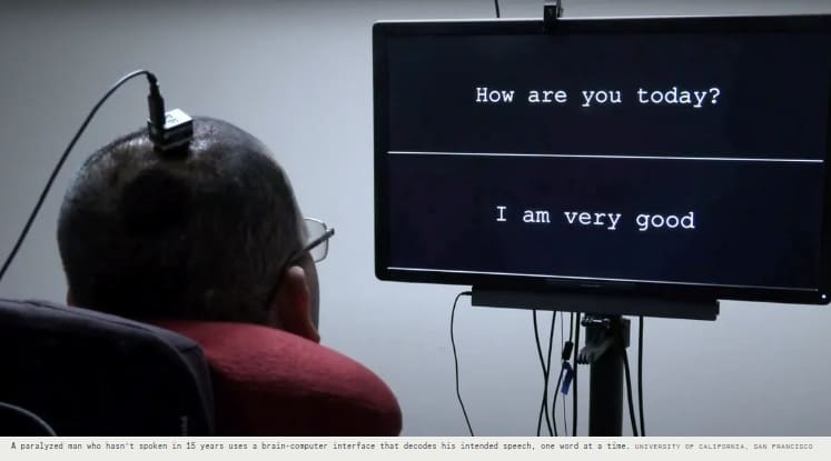 뇌파를 단어로 바꾸는 뇌-컴퓨터 인터페이스 VIDEO:Brain-to-Text Experiment at Edward Chang’s Lab at UCSF