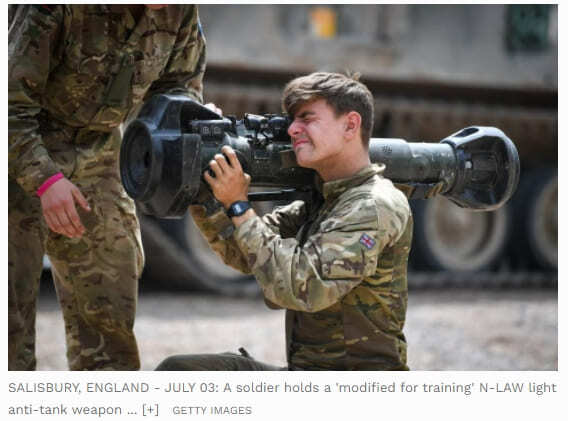 우크라이나에 공급된 휴대용 대전차 무기 'NLAW'...그러나 VIDEO: The NLAW Missiles The U.K. Rushed To Ukraine May Only Be Useful In Desperate Circumstances