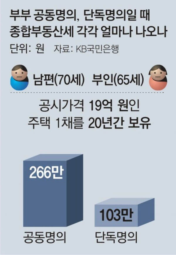 공동명의자 종부세 필독 지침