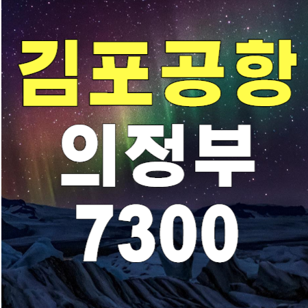 의정부 일산 7300번 김포공항 리무진 버스 / 시간표 예약하기
