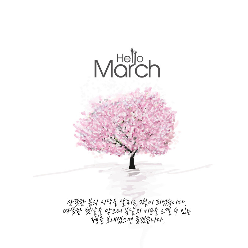 산뜻한 3월 인사말, 봄 문구 및 이미지 다운로드(따뜻한 메세지, 문자)