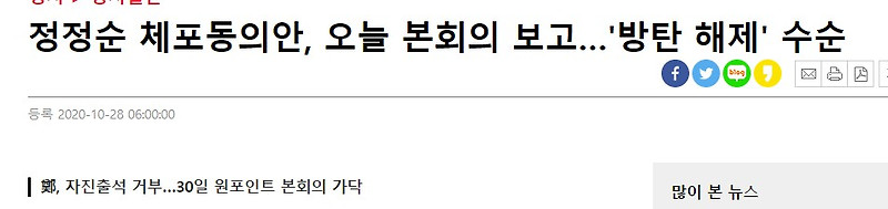 정정순 자진출석 거부,방탄 국회