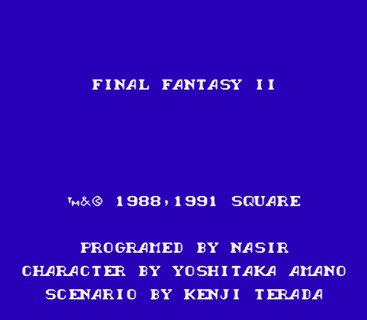 스퀘어 (Square) - 파이널 판타지 2 북미판 Final Fantasy II USA (패미컴 - FC / NES - 롬파일 다운로드)