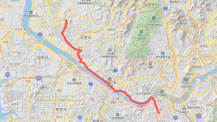 [광역급행] M7412 버스 시간표, 요금, 노선정보 : 일산, 마두역, 신논현역, 강남역, 역삼