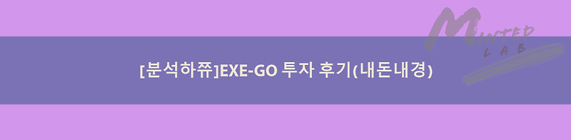 [EXE-GO] 투자 후기