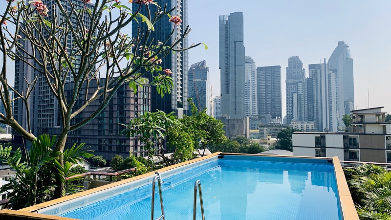 태국여행 방콕 통로지역 가성비 호텔 추천 '카라롬 호텔' 객실,수영장,조식,카페 + 단점